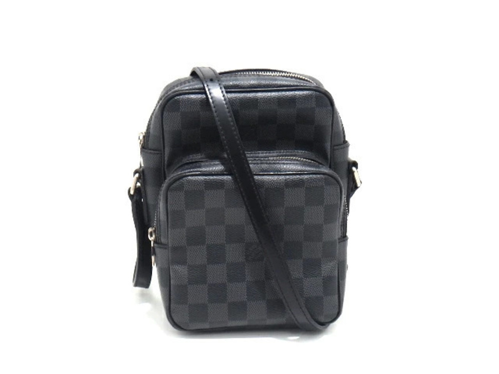 LOUIS VUITTON Shoulder Bag Damier Graphite Black Rem